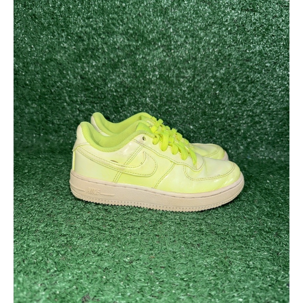 Nike Air Force 1 LV8 Toddler Size 11C Volt Yellow Walking Shoes Casual Sneakers